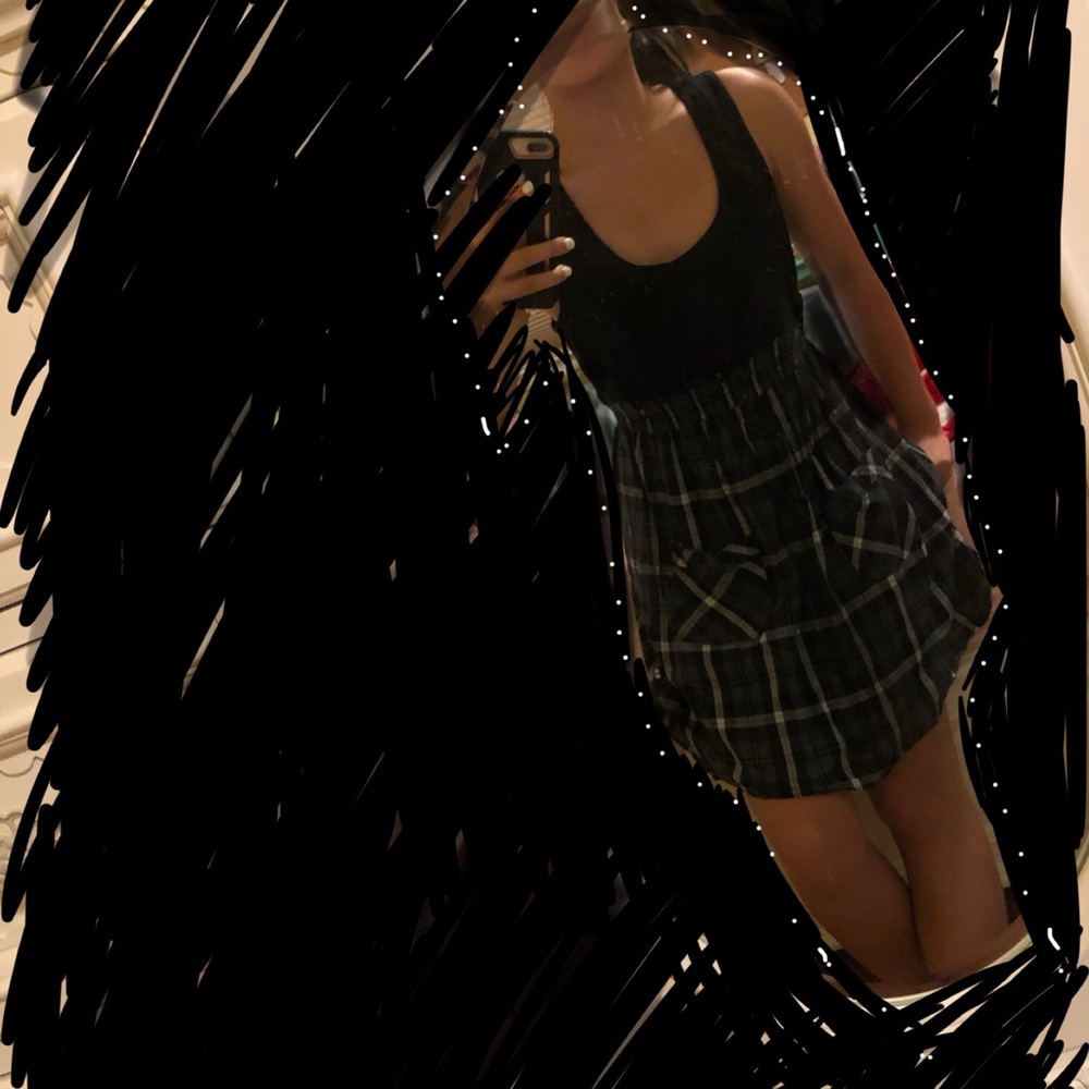 Black Plaid dress